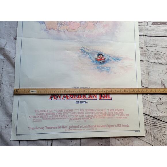 An American Tail 1986 Movie Theater Poster DIrected By Steven Spielberg READ - Picture 10 of 13